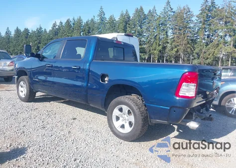 2019 Ram 1500 Big Horn/Lone Star 4X4 6'4 Box z USA, uszkodzony, nr VIN 1C6SRFMT7KN786222